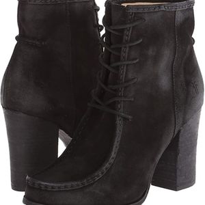 FRYE Parker Black Lace-up Bootie 8.5
